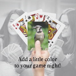 Blue Jay op Fence Bird Lover's speelkaarten