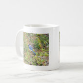 Blue Jay op Wax Myrtle Koffiemok (Voorkant links)