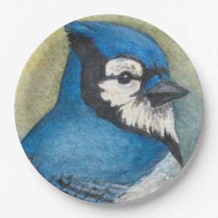 Blue Jay Paper Bord Waterverf Blue Bird