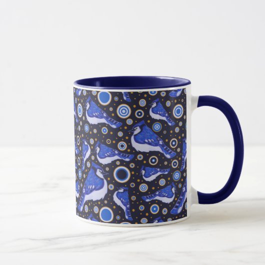 Blue Jay Pattern Mok (Rechts)
