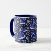 Blue Jay Pattern Mok (Voorkant links)