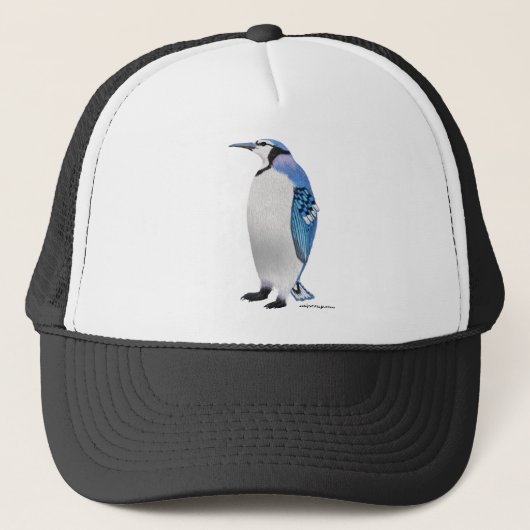 Blue Jay Penguin Trucker Pet (Voorkant)