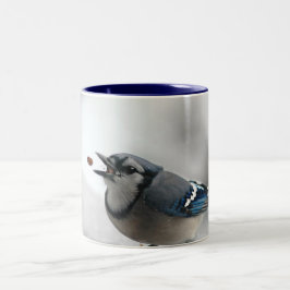 Blue Jay Photo Tweekleurige Koffiemok