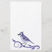 Blue Jay Plain Stationery Briefpapier (Voorkant)