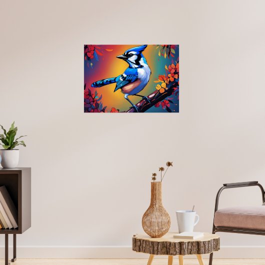 Blue Jay Poster (Woonkamer 3)