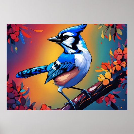 Blue Jay Poster (Voorkant)