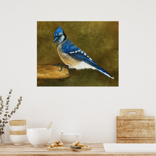 Blue Jay Print (Keuken)