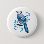 Blue Jay Ronde Button 5,7 Cm (Voorkant)