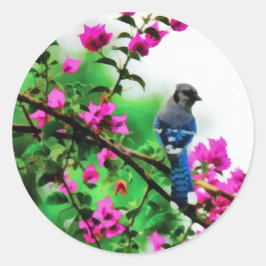 Blue Jay Ronde Sticker