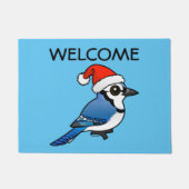 Blue Jay Santa Deurmat (Voorkant)
