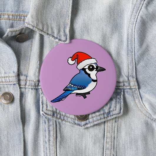 Blue Jay Santa Ronde Button 4,0 Cm (In situ)