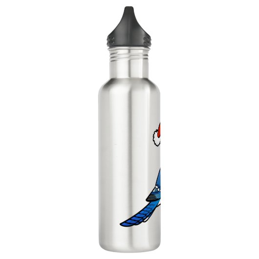 Blue Jay Santa Waterfles (Links)