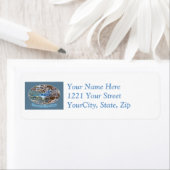 Blue Jay Season's Greetings Series Address Label (Insitu)