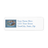 Blue Jay Season's Greetings Series Address Label (Voorkant)