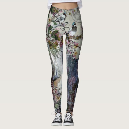 Blue Jay Serenades Spring Leggings (Voorkant)