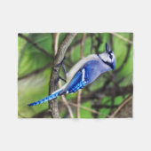 Blue Jay Small Fleece Blanket (Voorkant (Horizontaal))