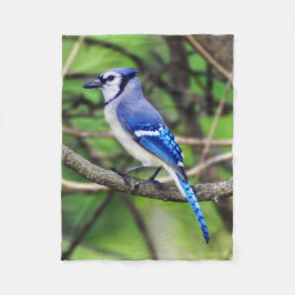 Blue Jay Small Fleece Blanket