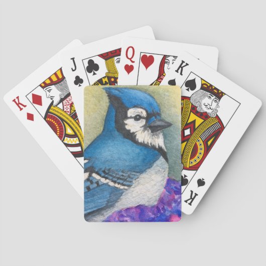 Blue Jay-spelkaarten voor vogelwateren Gift Bird G Pokerkaarten (Achterkant)