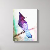 Blue Jay van Aleta Canvas Afdruk (Voorkant)