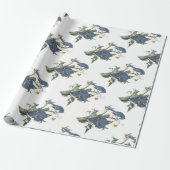 Blue Jay van Audubon Cadeaupapier (Uitgerold)