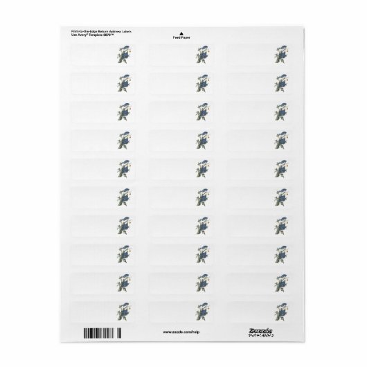 Blue Jay van Audubon Etiket (Full Sheet)