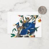 Blue Jay van John James Audubon Notitiekaartje (Voorkant / Achterkant in situ)