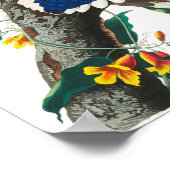 Blue Jay van John James Audubon Poster (Hoek)