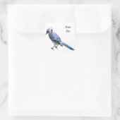 Blue Jay Vierkante Sticker (Tas)