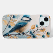 Blue Jay Waterverf Kunst Case-Mate iPhone Case (Achterkant (horizontaal))