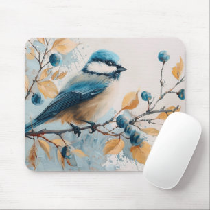 Blue Jay Waterverf Kunst Muismat