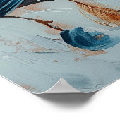 Blue Jay Waterverf Kunst Poster (Hoek)