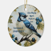 Blue jays gepersonaliseerd gedenkteken Ornament (Links)