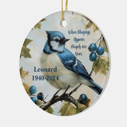 Blue jays gepersonaliseerd gedenkteken Ornament (Links)