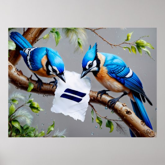Blue Jays overweegt Poster (Voorkant)