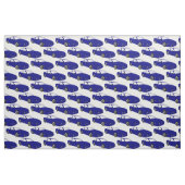 Blue JDM Sports Car Fabric Stof (Fat Quarter)