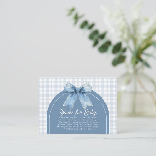 Blue Jean Baby Baby Shower Enclosure Card Informatiekaartje (Staand voorkant)