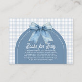Blue Jean Baby Baby Shower Enclosure Card Informatiekaartje (Voorkant)