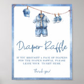 Blue Jean Baby Baby shower Luierkrabbel Poster (Voorkant)