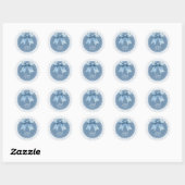 Blue Jean Baby Baby Shower Ronde Sticker (Vel)