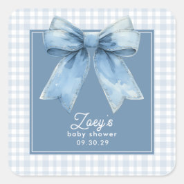 Blue Jean Baby Baby Shower Vierkante Sticker