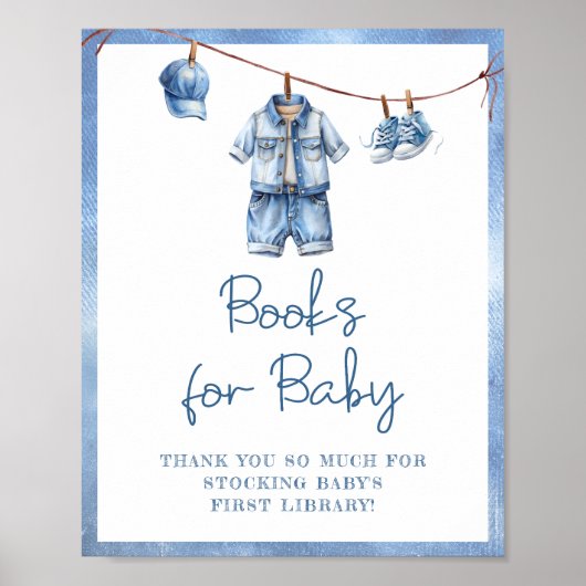Blue Jean Baby Boeken voor Baby Poster (Voorkant)