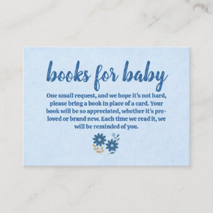 Blue Jean Baby Boeken voor Baby Visitekaartje