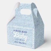 Blue Jean Baby Boy Baby Shower Bedankdoosjes (Voorkant)
