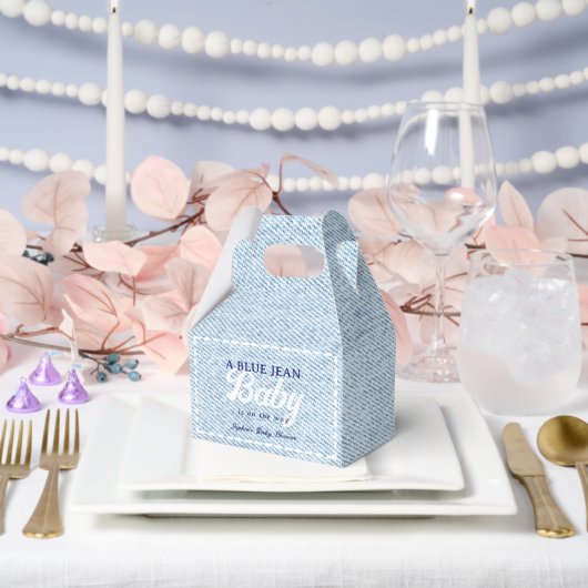 Blue Jean Baby Boy Baby Shower Bedankdoosjes (Huwelijk)