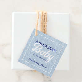 Blue Jean Baby Boy Baby Shower Bedankjes Labels