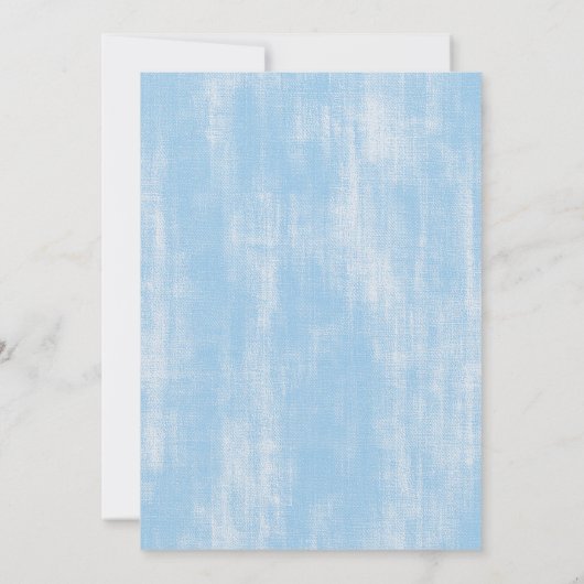 Blue Jean Baby Boy Baby Shower Invitation Kaart (Achterkant)