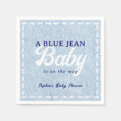 Blue Jean Baby Boy Baby Shower  Servet (Voorkant)