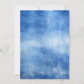 Blue Jean Baby Boy Shower Kaart (Achterkant)