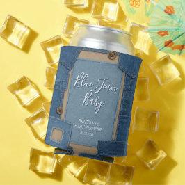 Blue Jean Baby Denim Baby Shower Blikjeskoeler