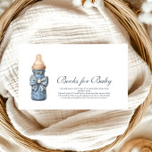 Blue Jean Baby Denim Baby shower Boeken voor Baby Informatiekaartje